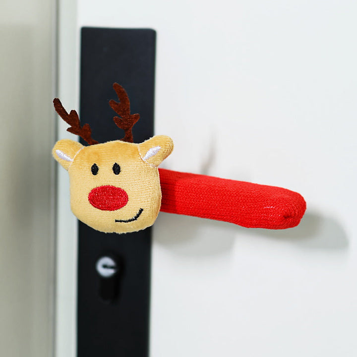 Door handle decoration with Santa Claus
