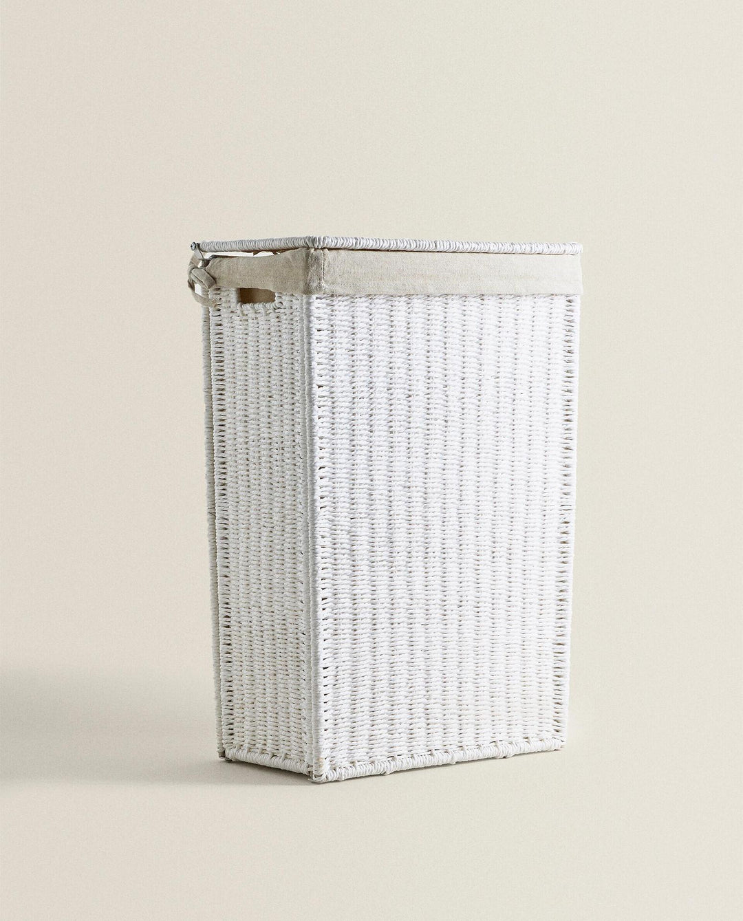 High-quality laundry basket made of natural wicker