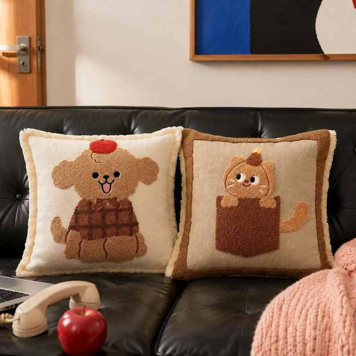 Decorative Animal-Themed Throw Pillow