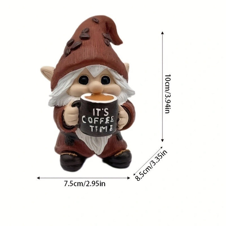 Decorative Coffee Drinking Christmas Figure