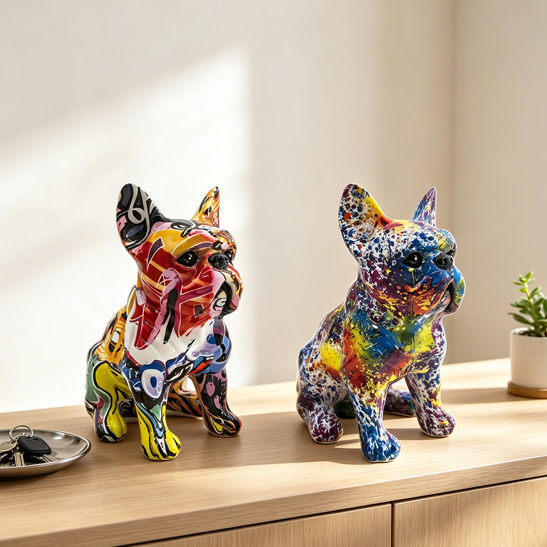 Decorative figure of a French Bulldog