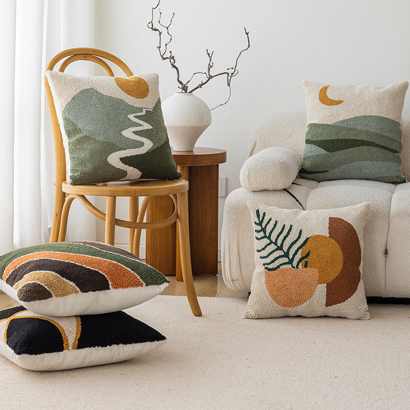 Textured Abstract Decorative Pillow