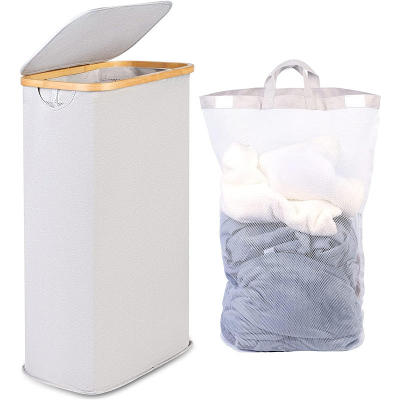 High-quality laundry container with removable inner bag