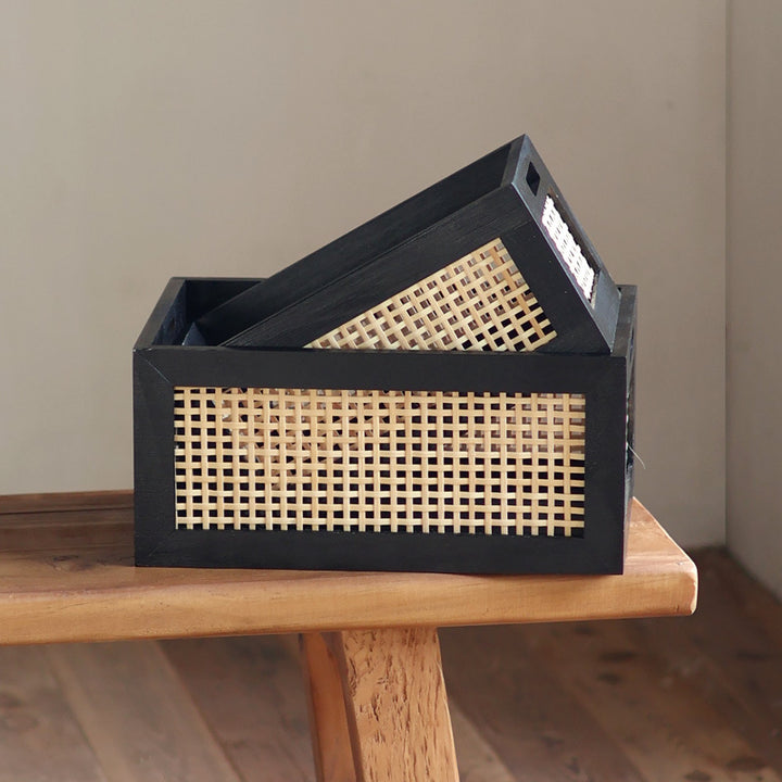 High-quality storage basket with braided design