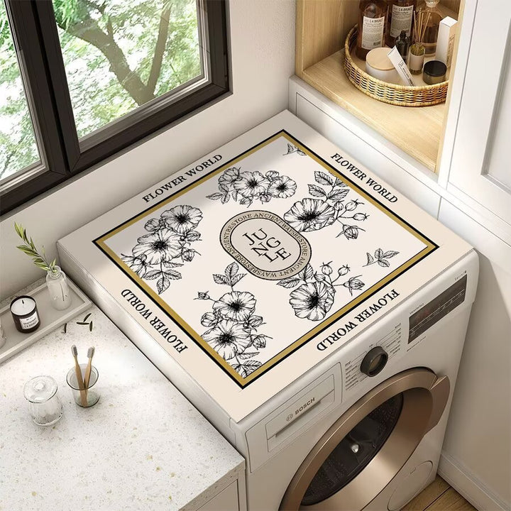 Decorative Floral Laundry Counter Mat