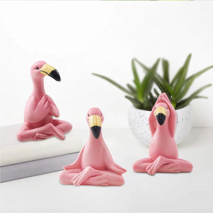 Playful Flamingo Figurine
