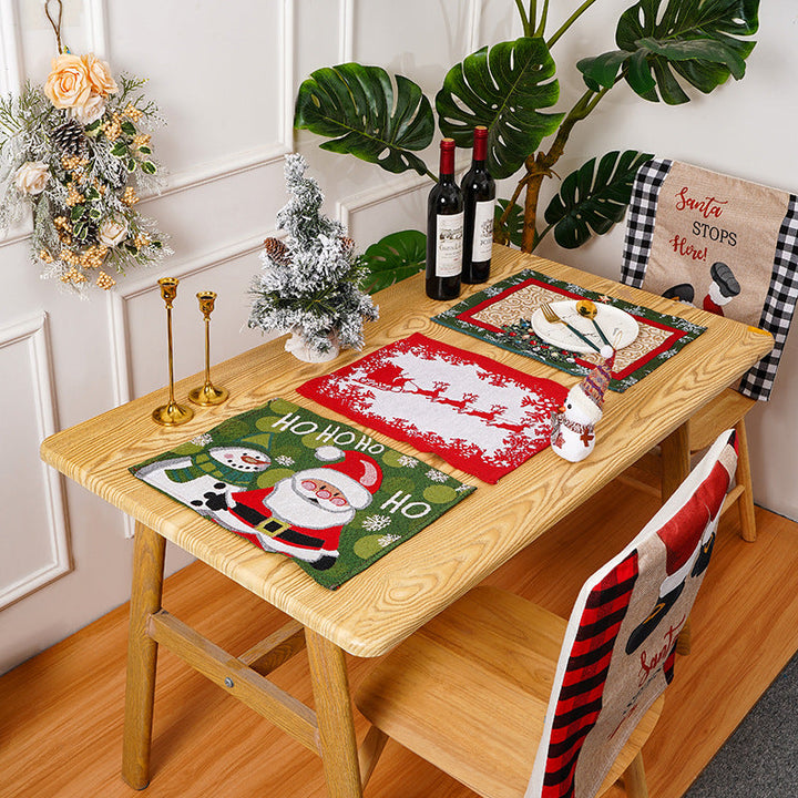 Festive tablecloth with Christmas motifs