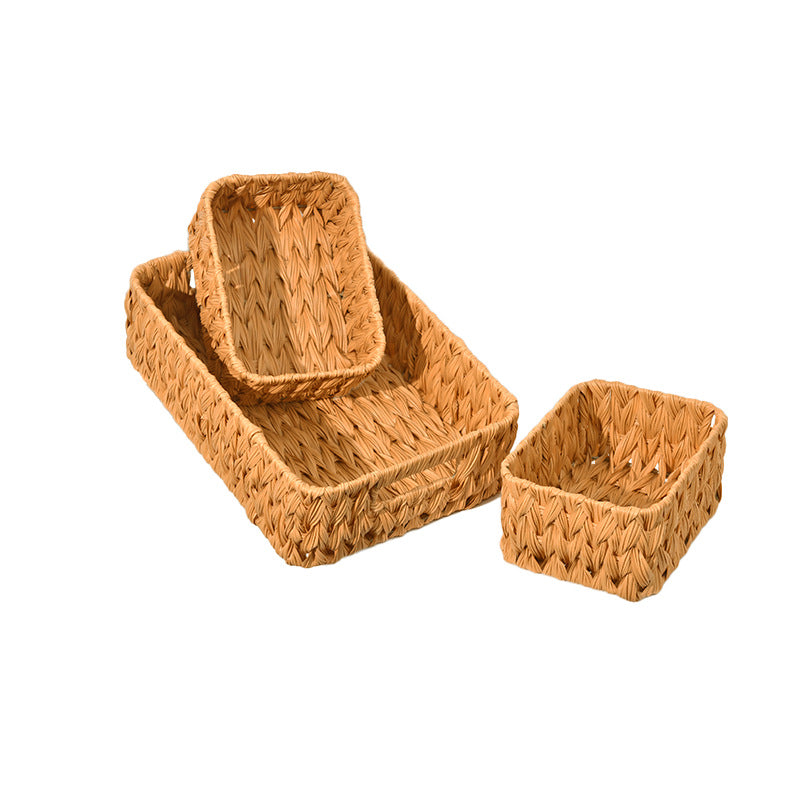 Natural Fiber Woven Storage Basket