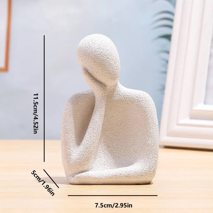 Contemplative Pose Decorative Figurine