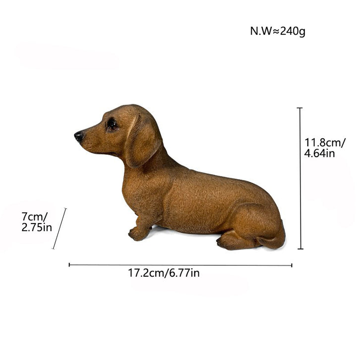 Colorful decorative figure of a dog in modern design