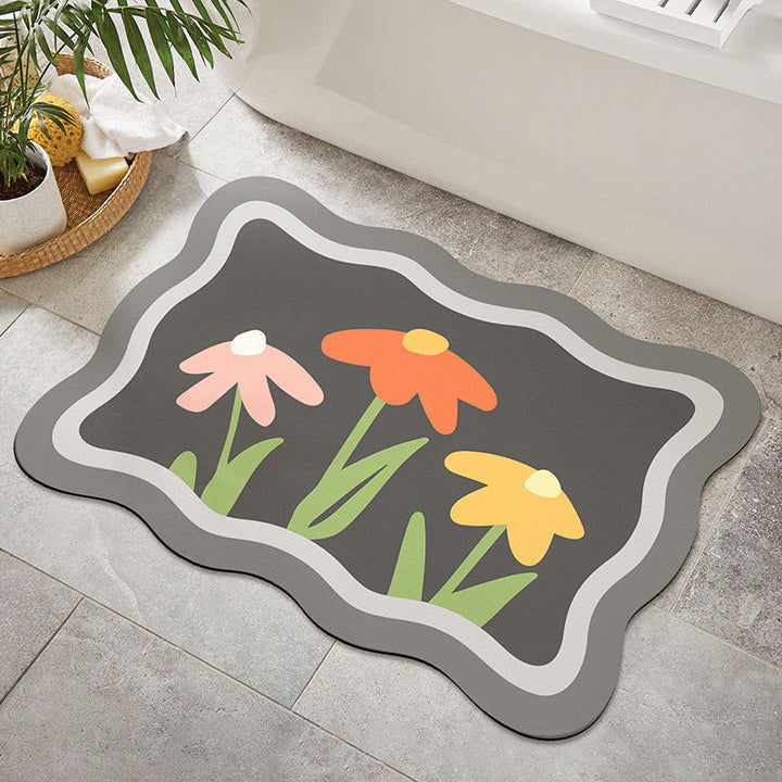 Floral Decorative Area Mat