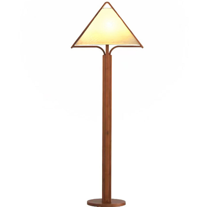 Minimalist wooden floor lamp