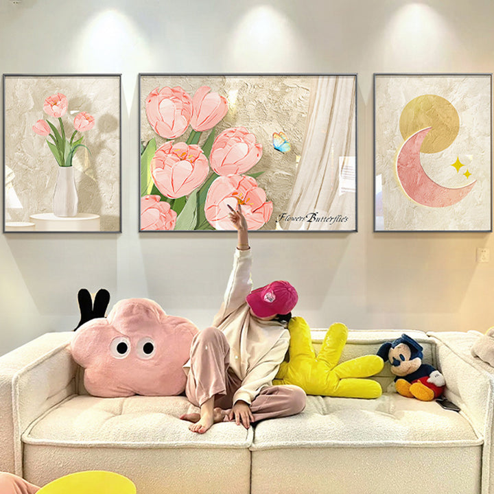 Decorative Framed Triptych Art Print