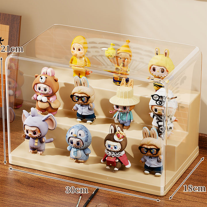 Acrylic Dustproof Collectible Display Case Showcase Box for Mini Figures