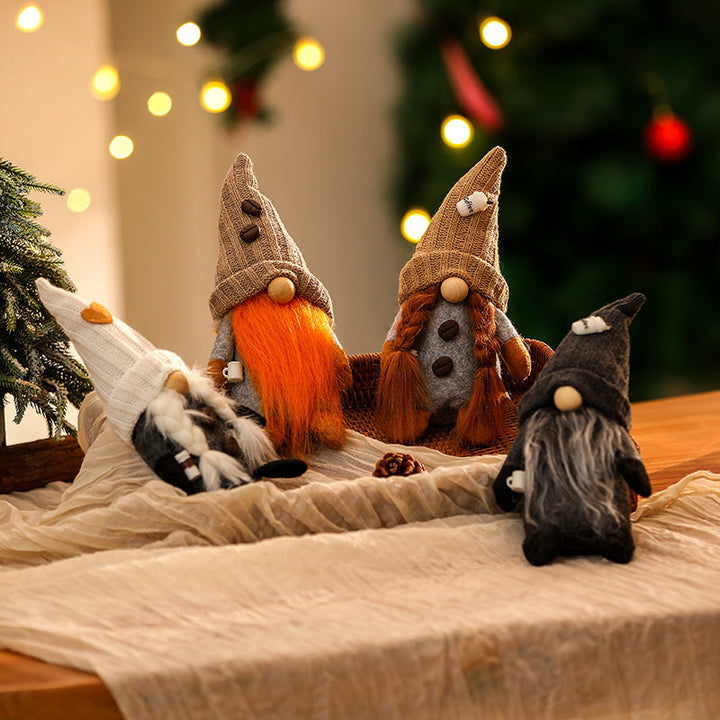Decorative Christmas gnome figure
