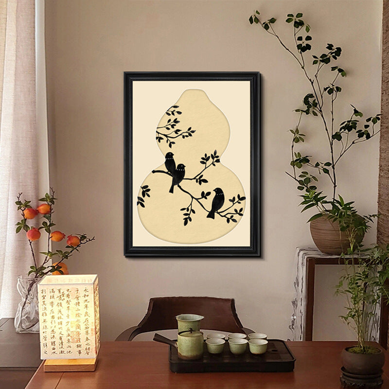 Decorative Framed Bird Silhouette Wall Art