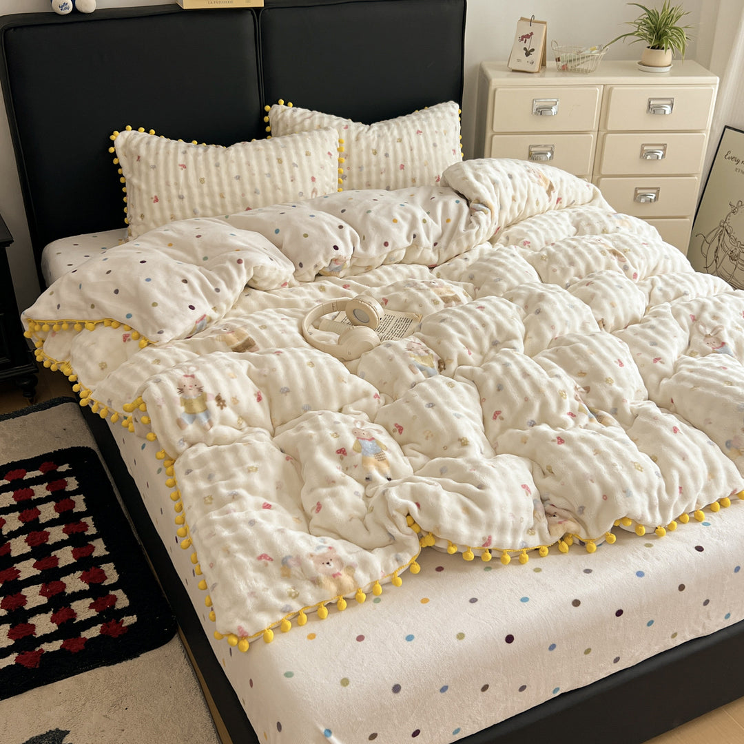 Soft Textured Bedspread Set