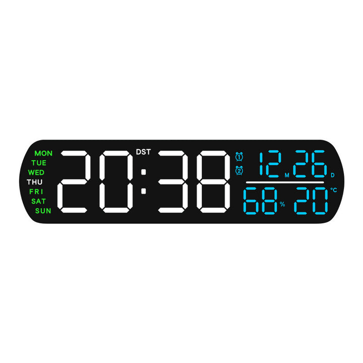Digital Wall Clock with Multifunctional Display