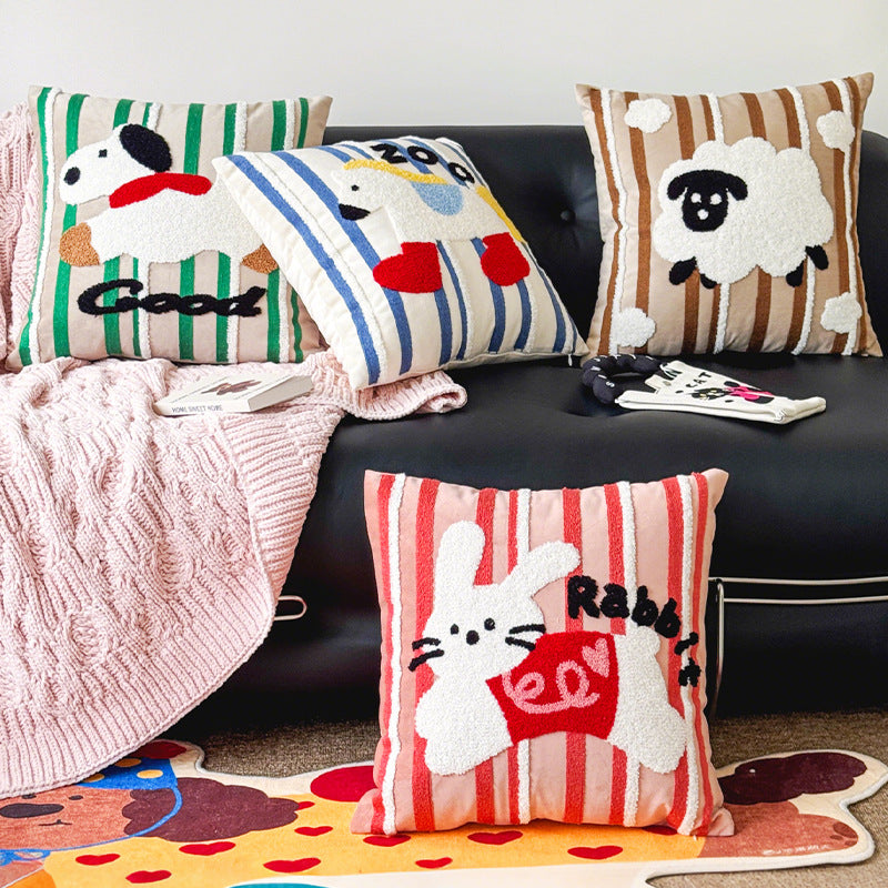 Star-Shaped Plush Cushion