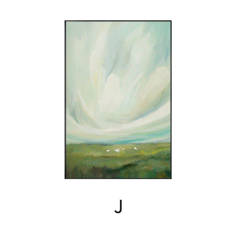 Framed Abstract Landscape Artwork