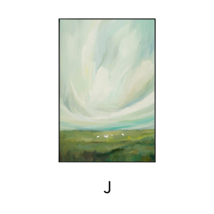 Framed Abstract Landscape Artwork