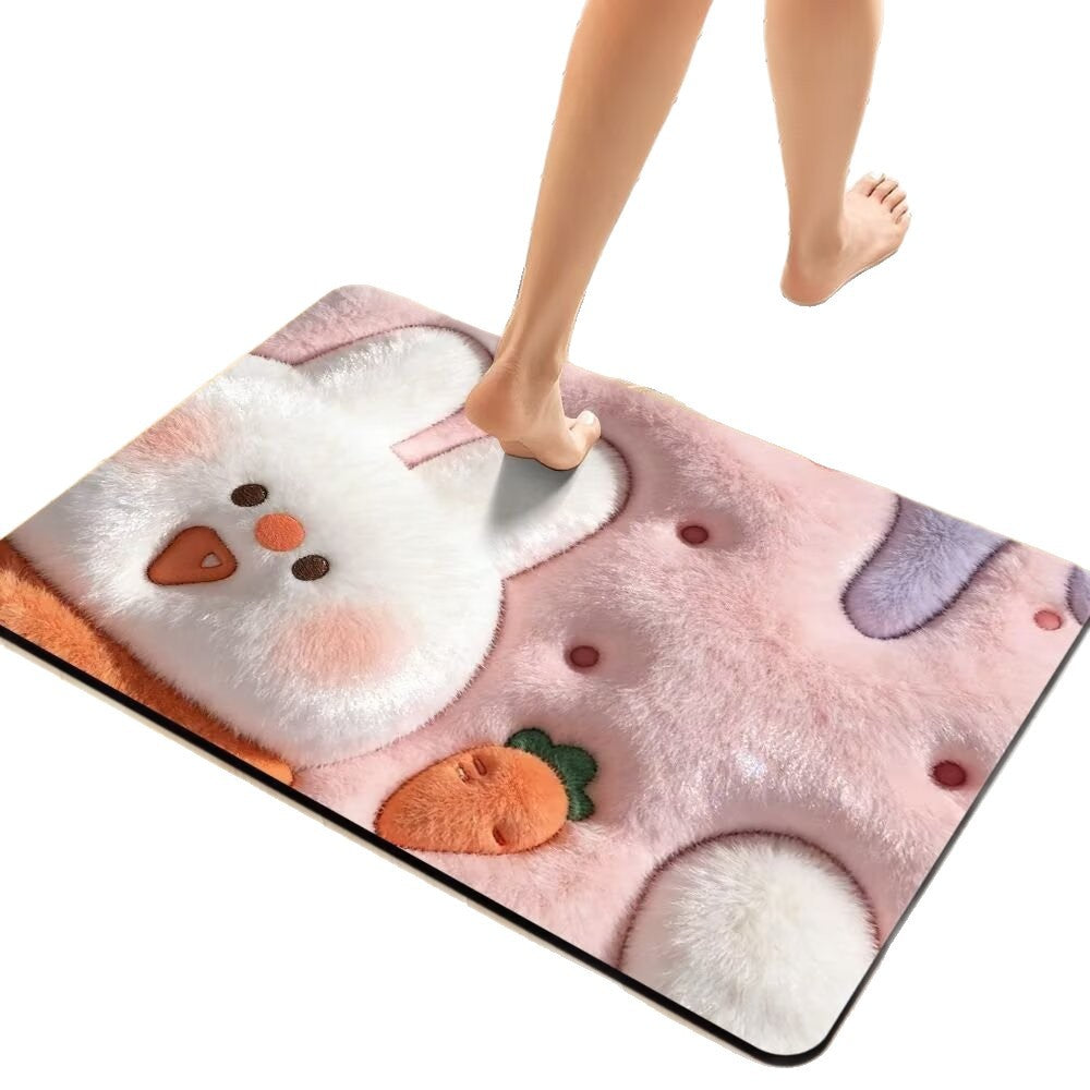 Plush Money-Themed Bath Mat