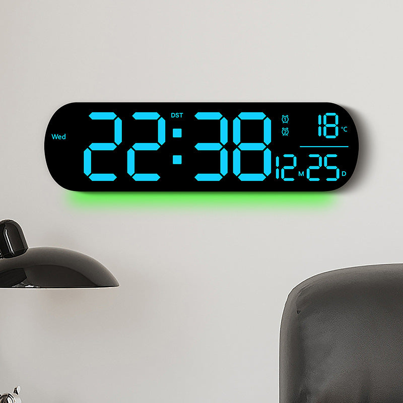 Digital LED Alarm Clock with Multifunctional Display