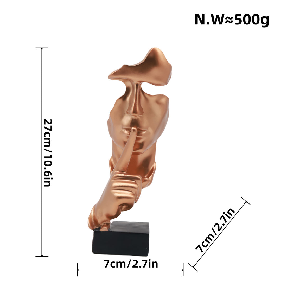 Artful figure with shy girl motif