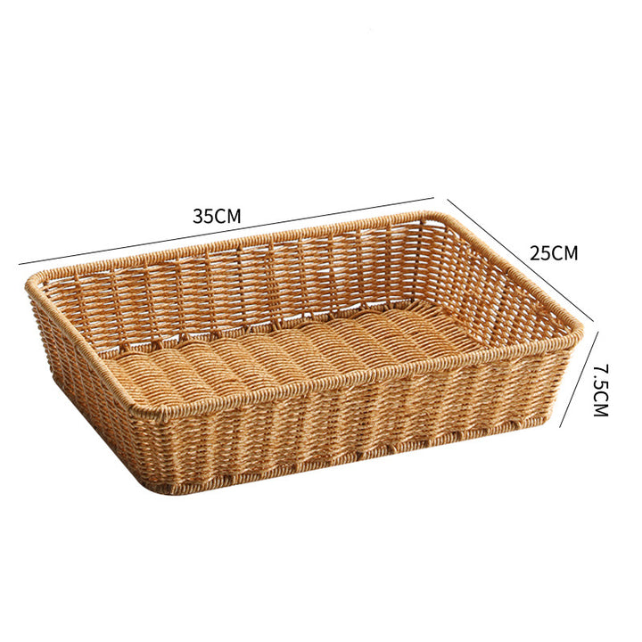 Decorative Woven Rectangular Storage Basket