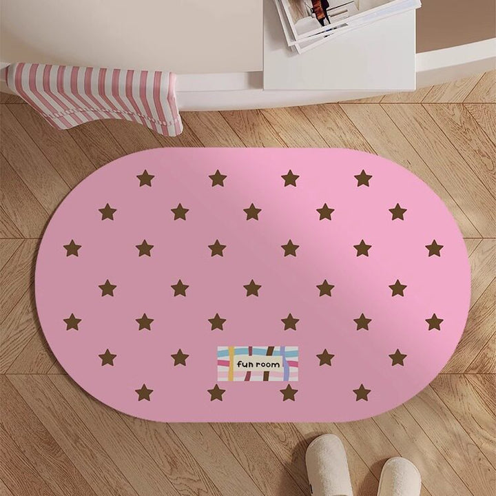 Playful Bunny-Themed Bath Mat
