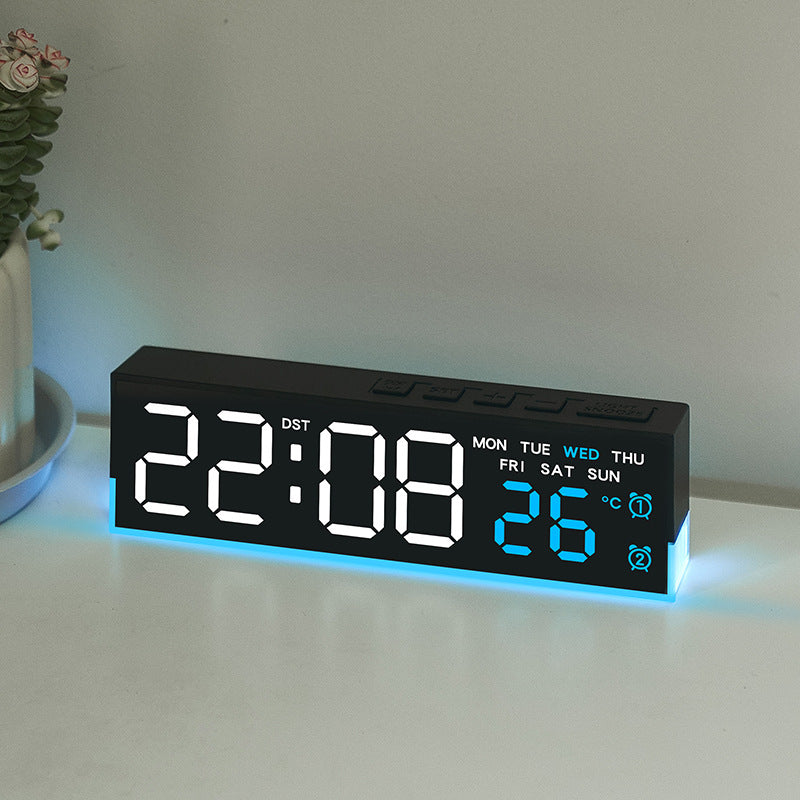 Digital Multifuntional LED Alarm Clock with Temperature and Weekday Display