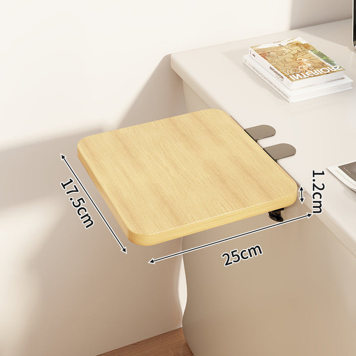 Compact Foldable Clip-On Desk-Edge Shelf
