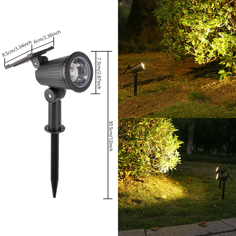 Outdoor Solar adjustable LED Spike Spotlight for garden landscape lighting