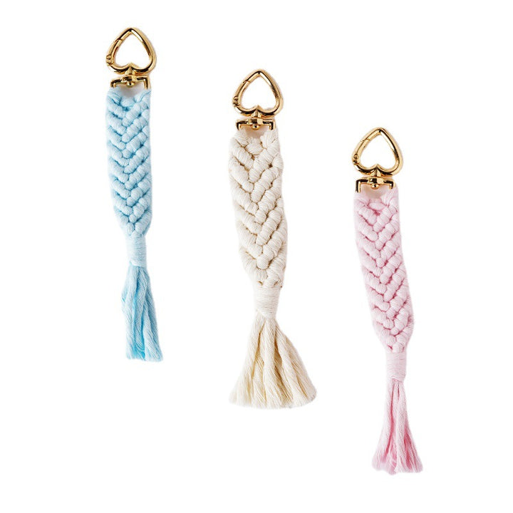 Decorative Macramé Keychain Holder