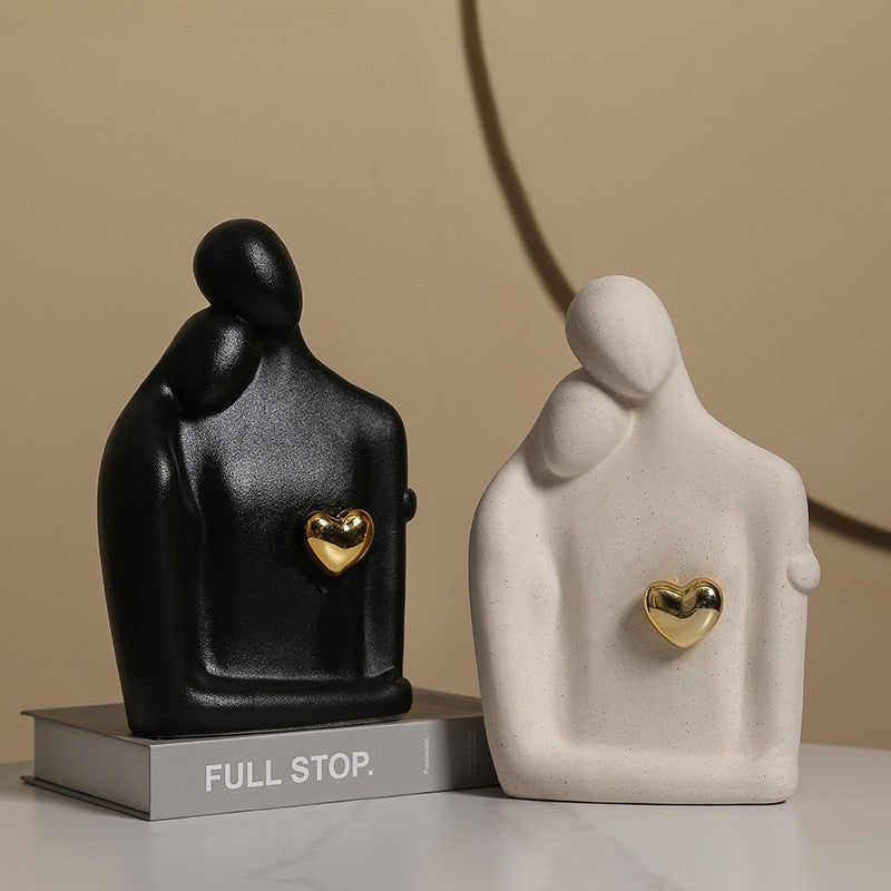 Modern family sculpture