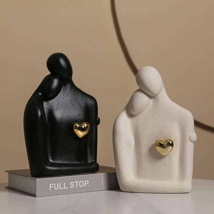 Modern family sculpture