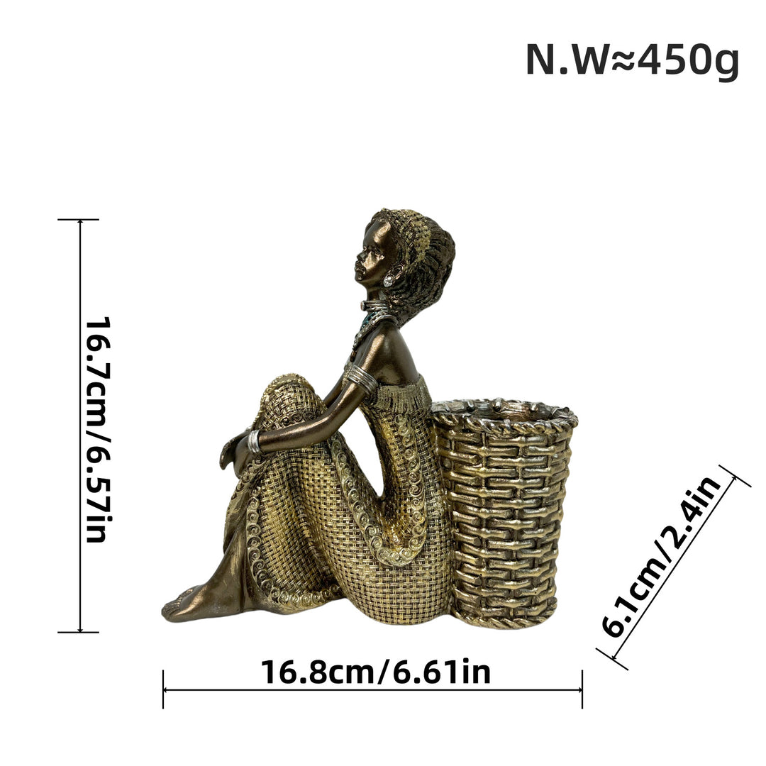 Decorative deer figurine with glitter details