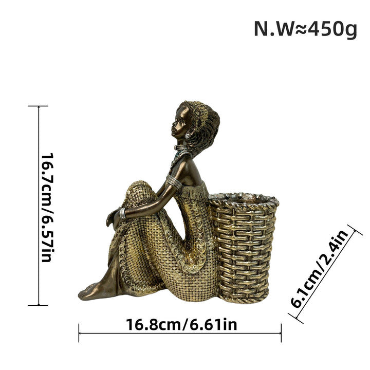 Decorative deer figurine with glitter details