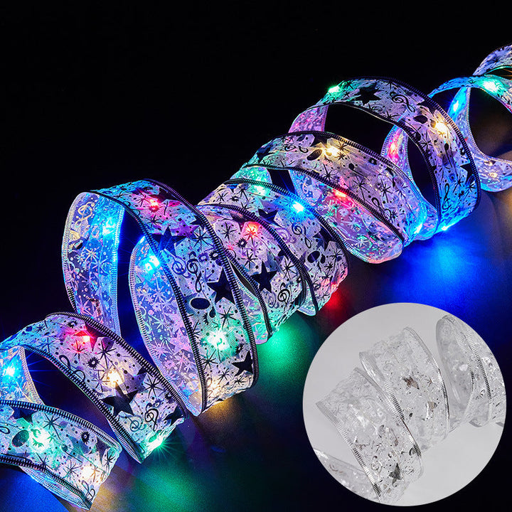 LED Decorative Ribbon with Festive Design