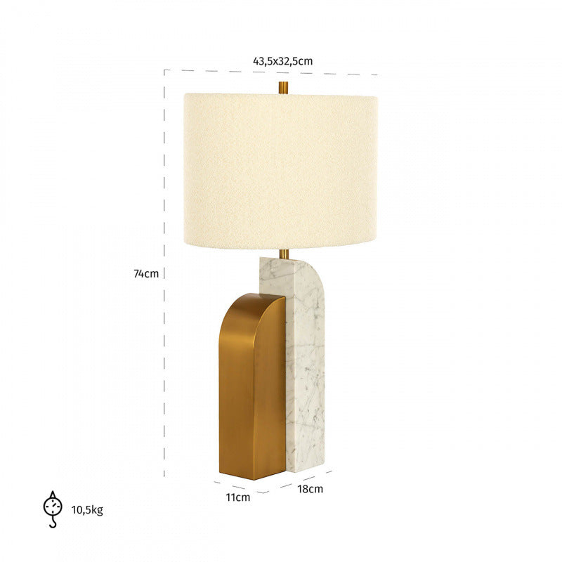 Artistic Marble Base Table Lamp