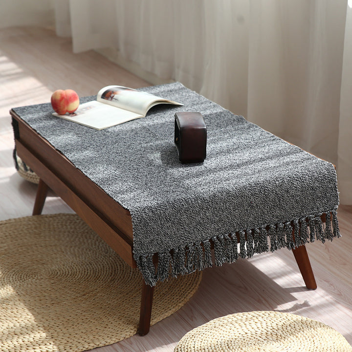 Round woven fabric sample for upholstery and furniture covering fabric