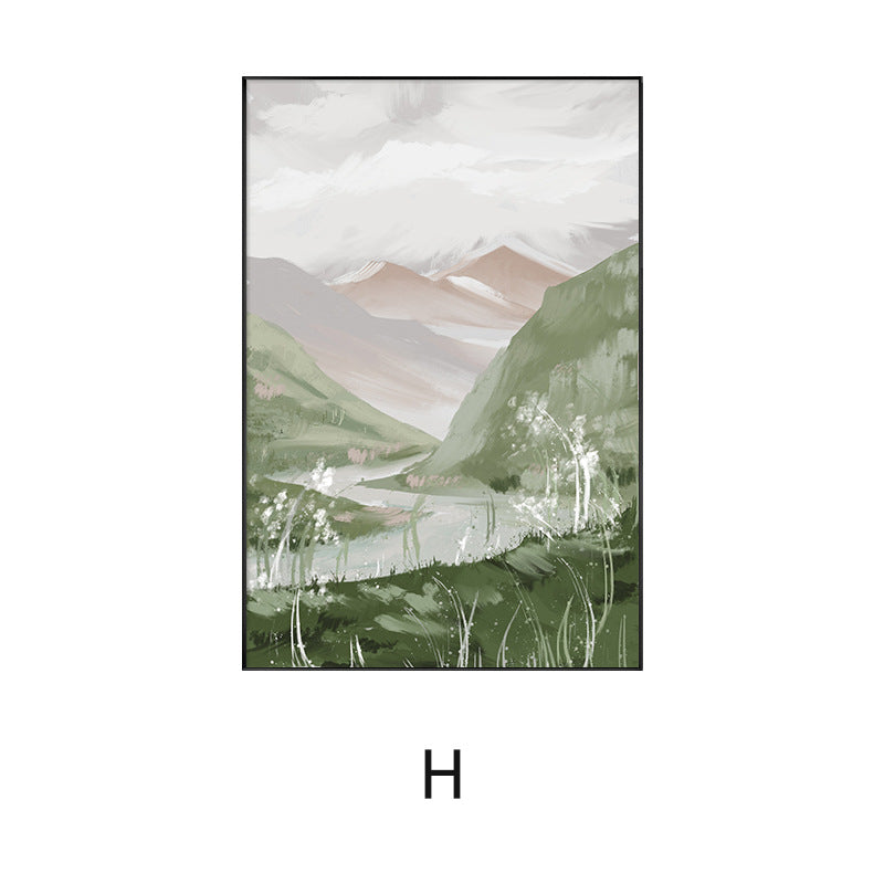 Framed Abstract Landscape Artwork