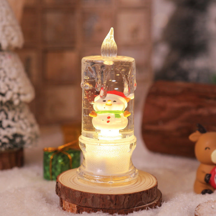 LED Christmas lantern with Santa figure