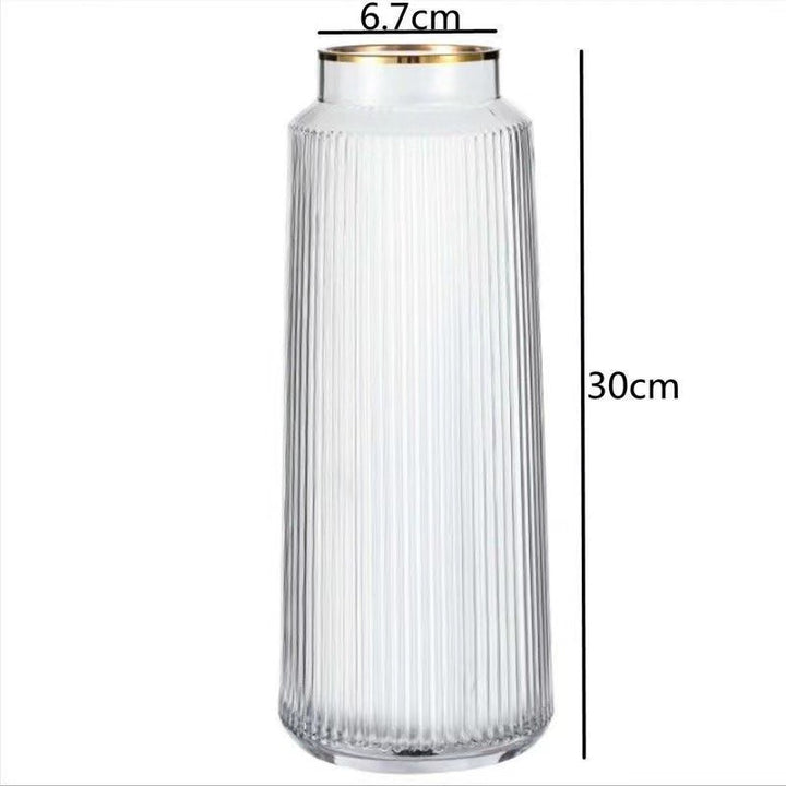 Decorative Glass Vase for Table Centerpiece