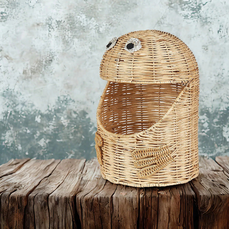 Playful storage basket in animal design