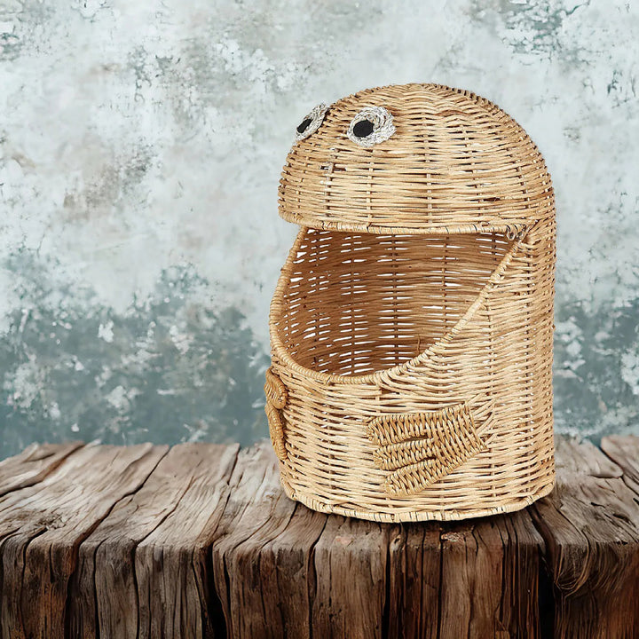 Playful storage basket in animal design