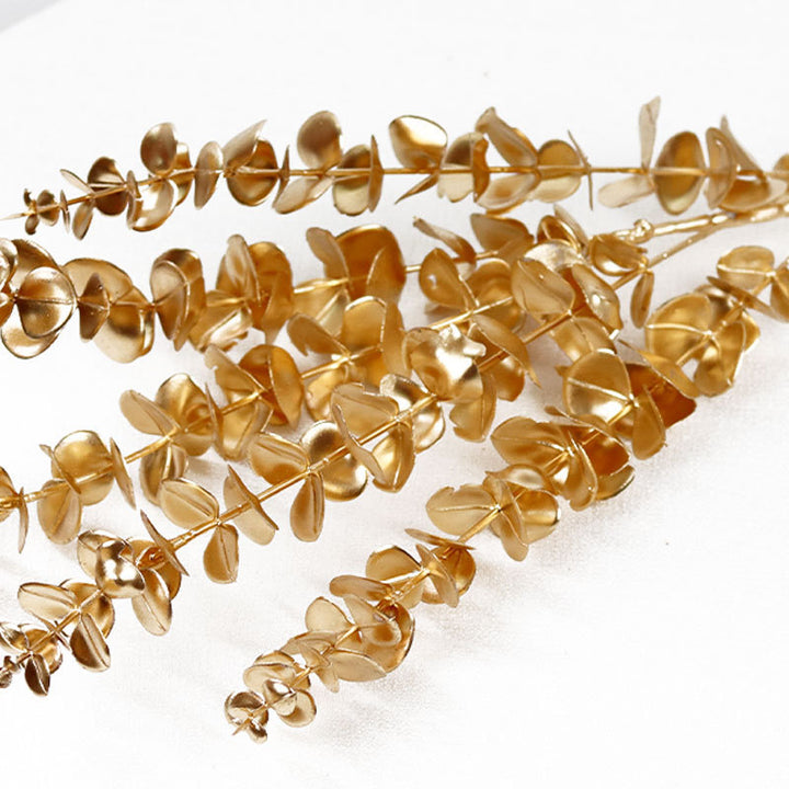 Elegant Metal Leaf Decoration