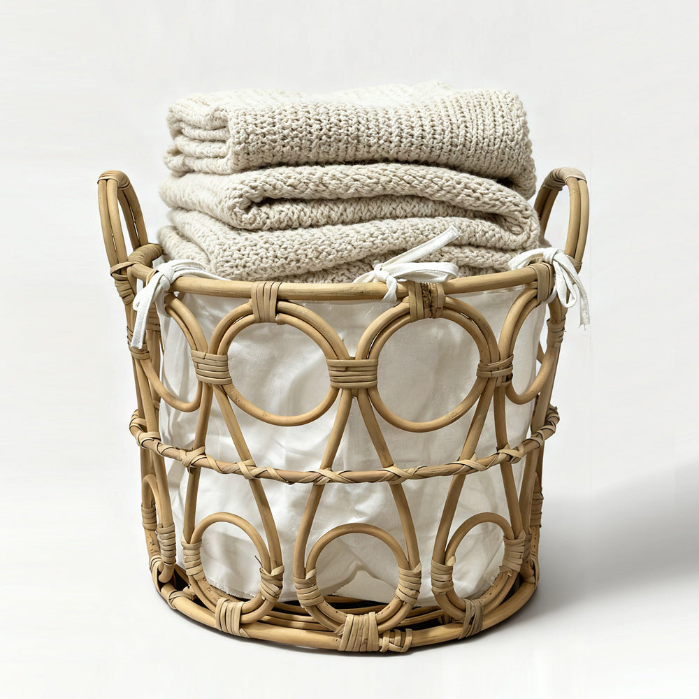 More modern braided storage basket