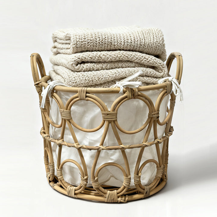 More modern braided storage basket
