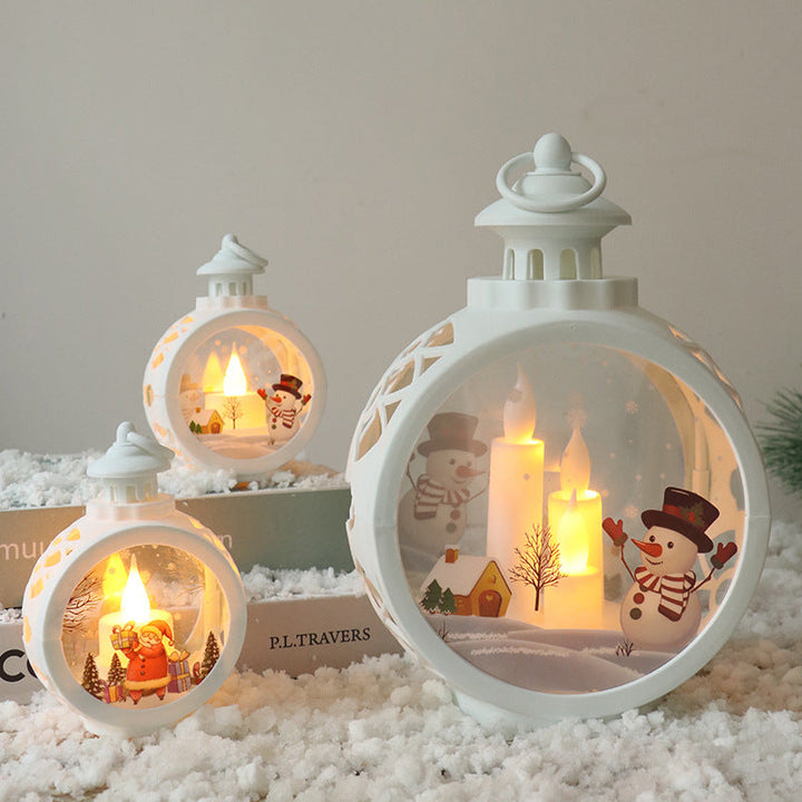 Decorative Christmas lantern with LED lighting